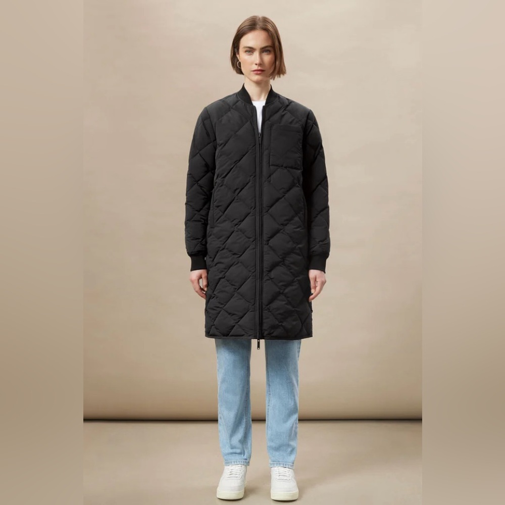 NWT FRANK AND OAK REVERSIBLE SKYLINE BOMBER